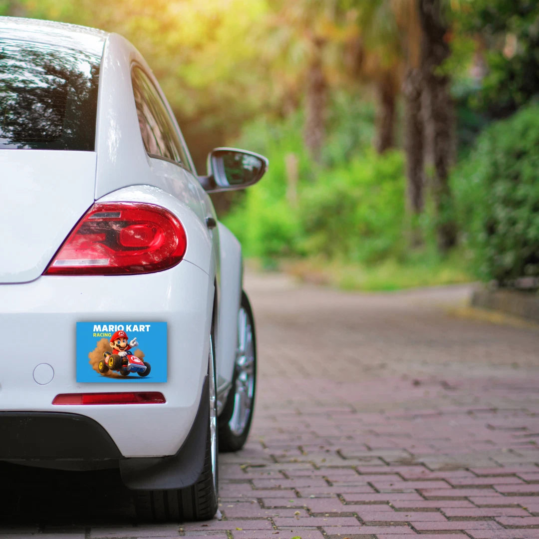 Mario Kart Racing Car Sticker Logo Vinyl Decal (Group of 2) - Different Sizes