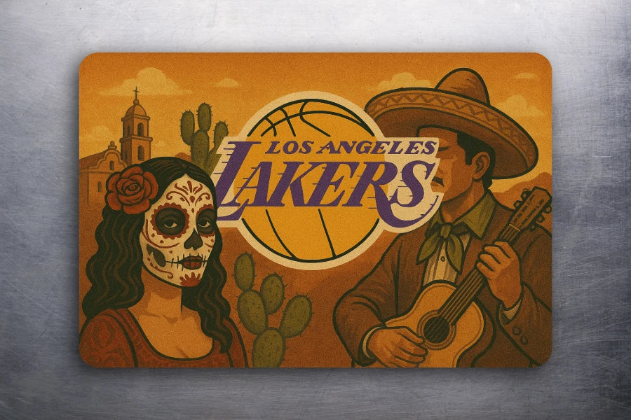 3x2 Sports LA Lakers Mexican Mexico Themed Fridge Refrigerator Car Magnet NBA