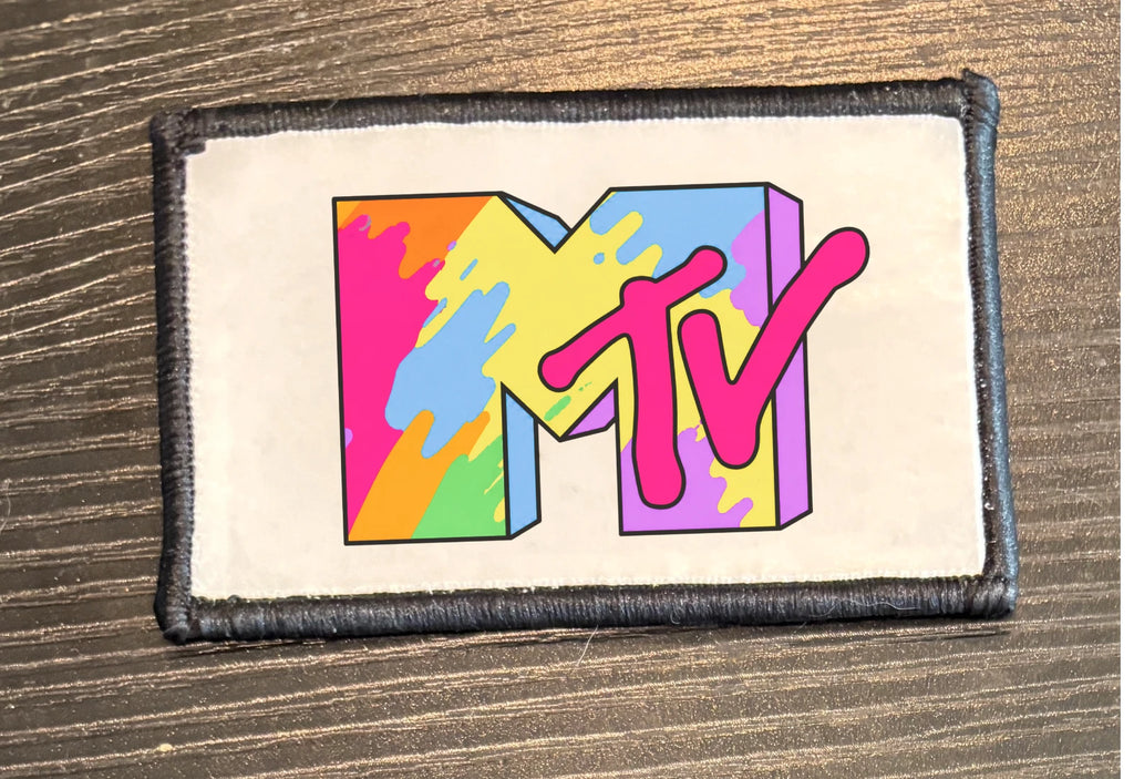 Retro Music MTV Iron On Patch | Vintage Style Patch 80s & 90s Inspired | Jacket