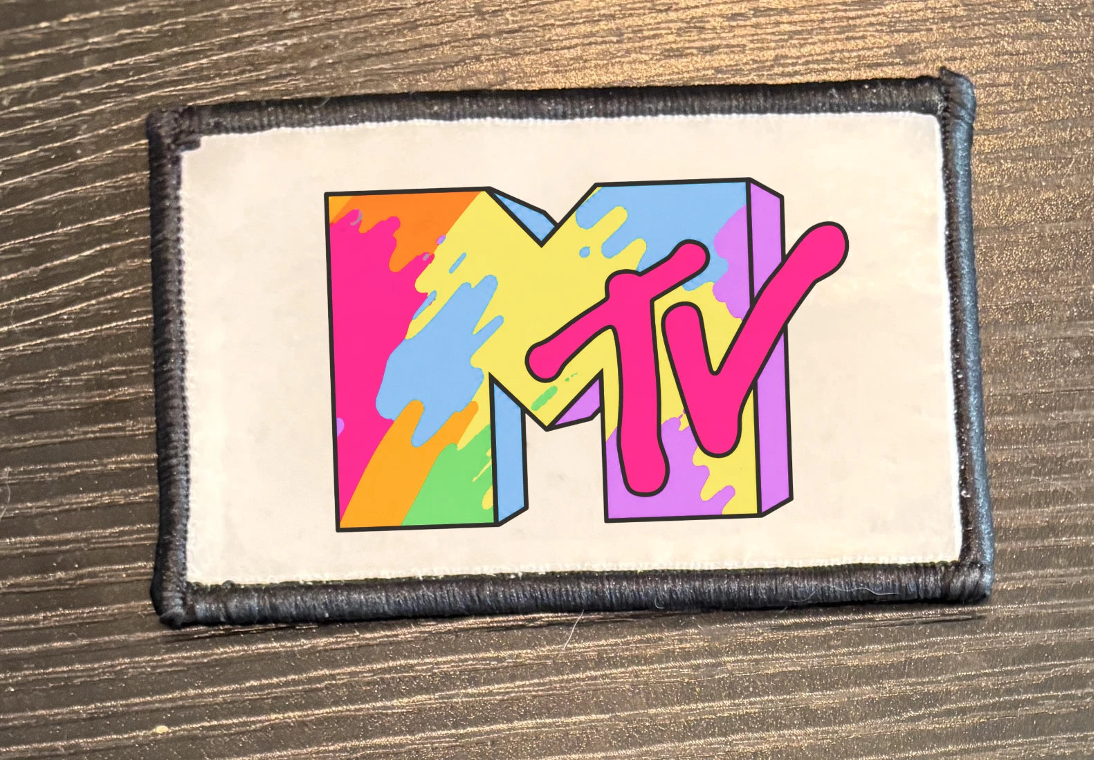 Retro Music MTV Iron On Patch | Vintage Style Patch 80s & 90s Inspired | Jacket