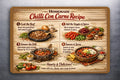 3x2 FOOD Homemade Chilli Con Carne RECIPE Kitchen Fridge Refrigerator Magnet