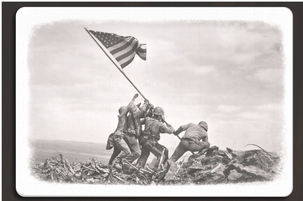 Iwo Jima Flag Raising Historical Puzzle – Joe Rosenthal 1945, 120 Pieces