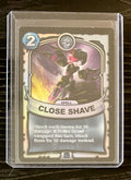 Close Shave SILVER FOIL Battlecast Skylanders CCG Card (Rare - Blue)