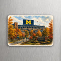 3x2 U-M University of Michigan Autumn STADIUM CAMPUS Fridge Refrigerator Magnet