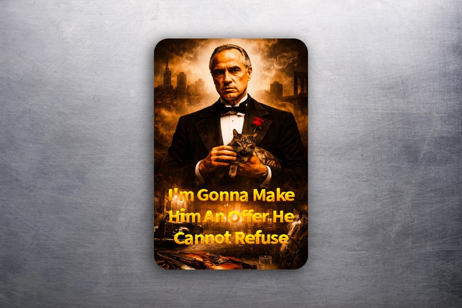 3x2 Vintage Movie Godfather Vito Corleone Marlon Brando Refrigerator Magnet