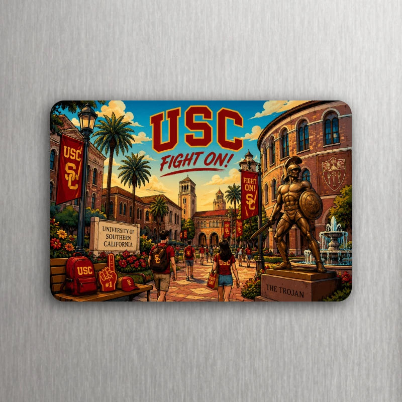 USC Magnet 3x2 | University of Southern California Fridge Magnet - Choose Style