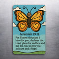 3" x 2 Bible Verse Jeremiah 29:11 Spiritual Fridge Refrigerator Magnet (D.Romeo)