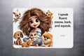 3x2 Funny Animal Lover Lady Pomeranian Meme Fridge Refrigerator Magnet (D.Romeo)