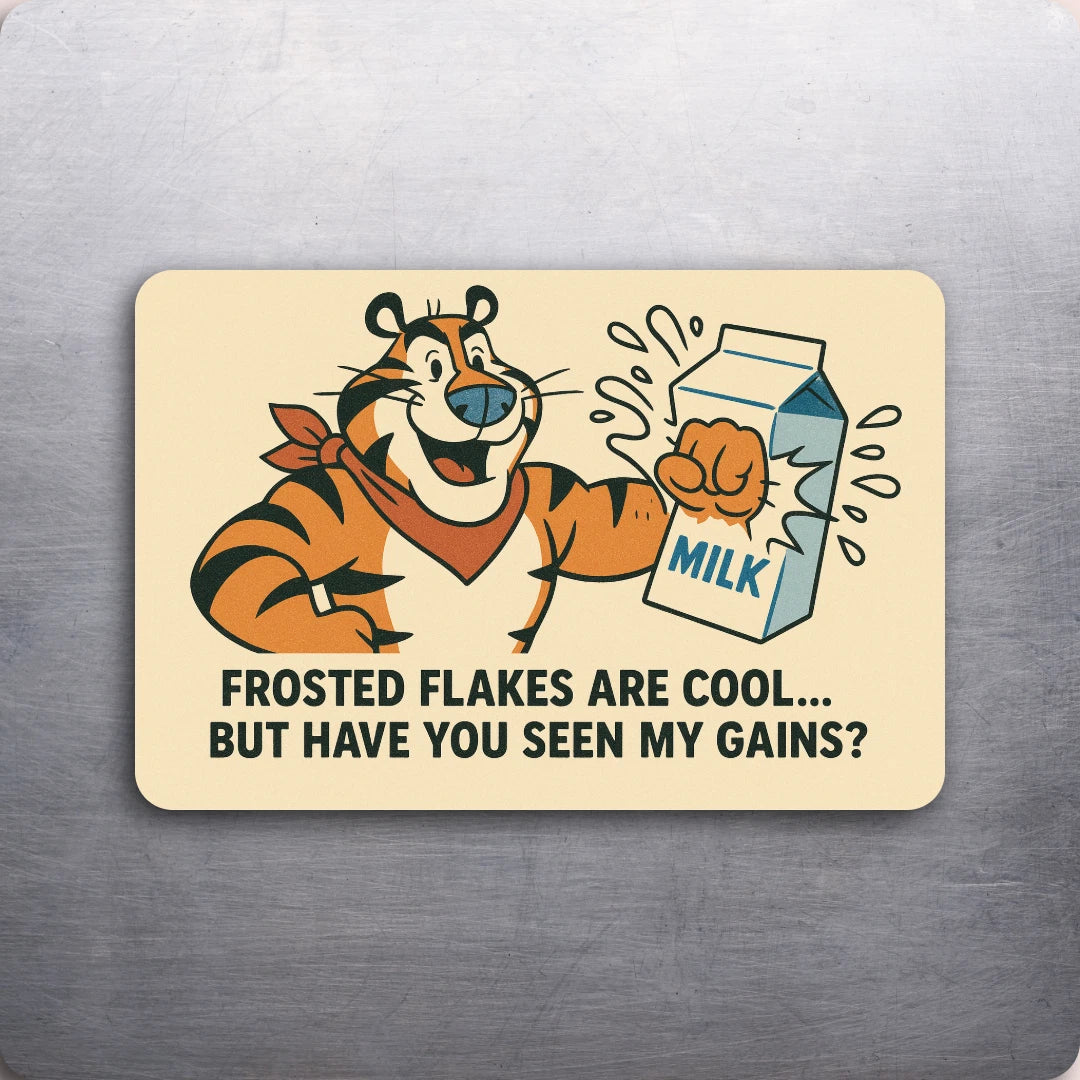 3x2 Vintage Tony the Tiger Frosted Flakes Funny Fridge Refrigerator Magnet