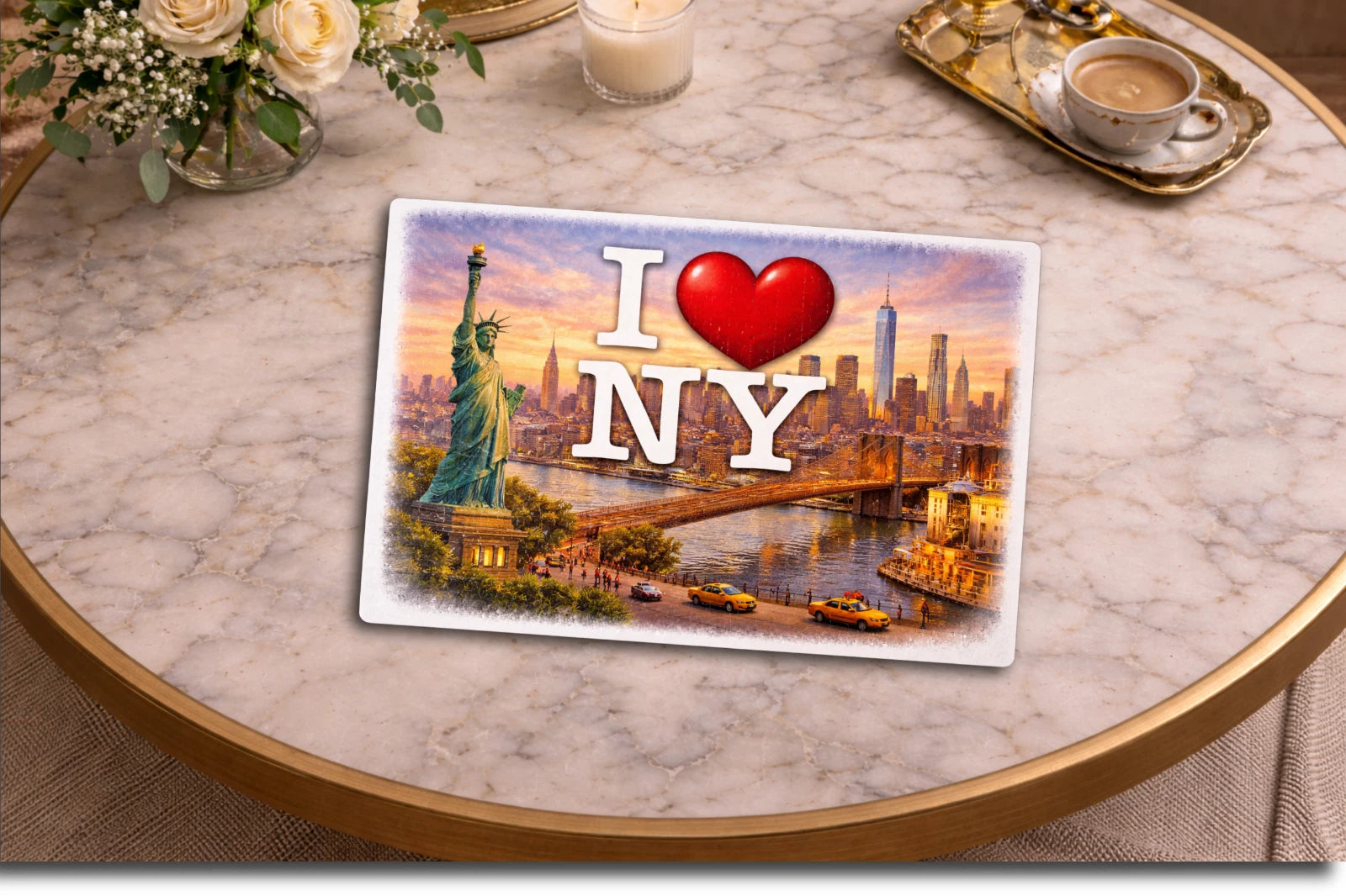 I Love New York City Art Puzzle 120 Pieces | I ❤️ NY Cityscape