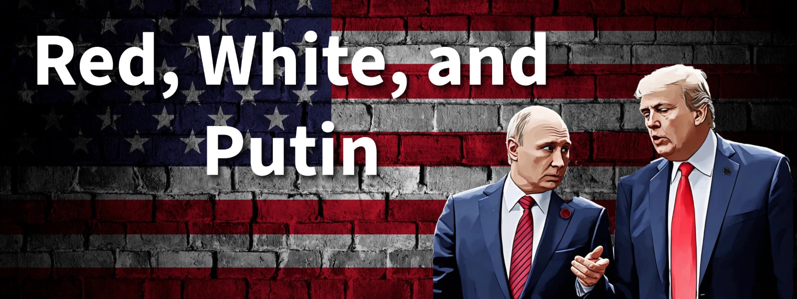 3x8 VINYL DONALD TRUMP -Red, White, and Putin AUTO POLITICAL BUMPER STICKER