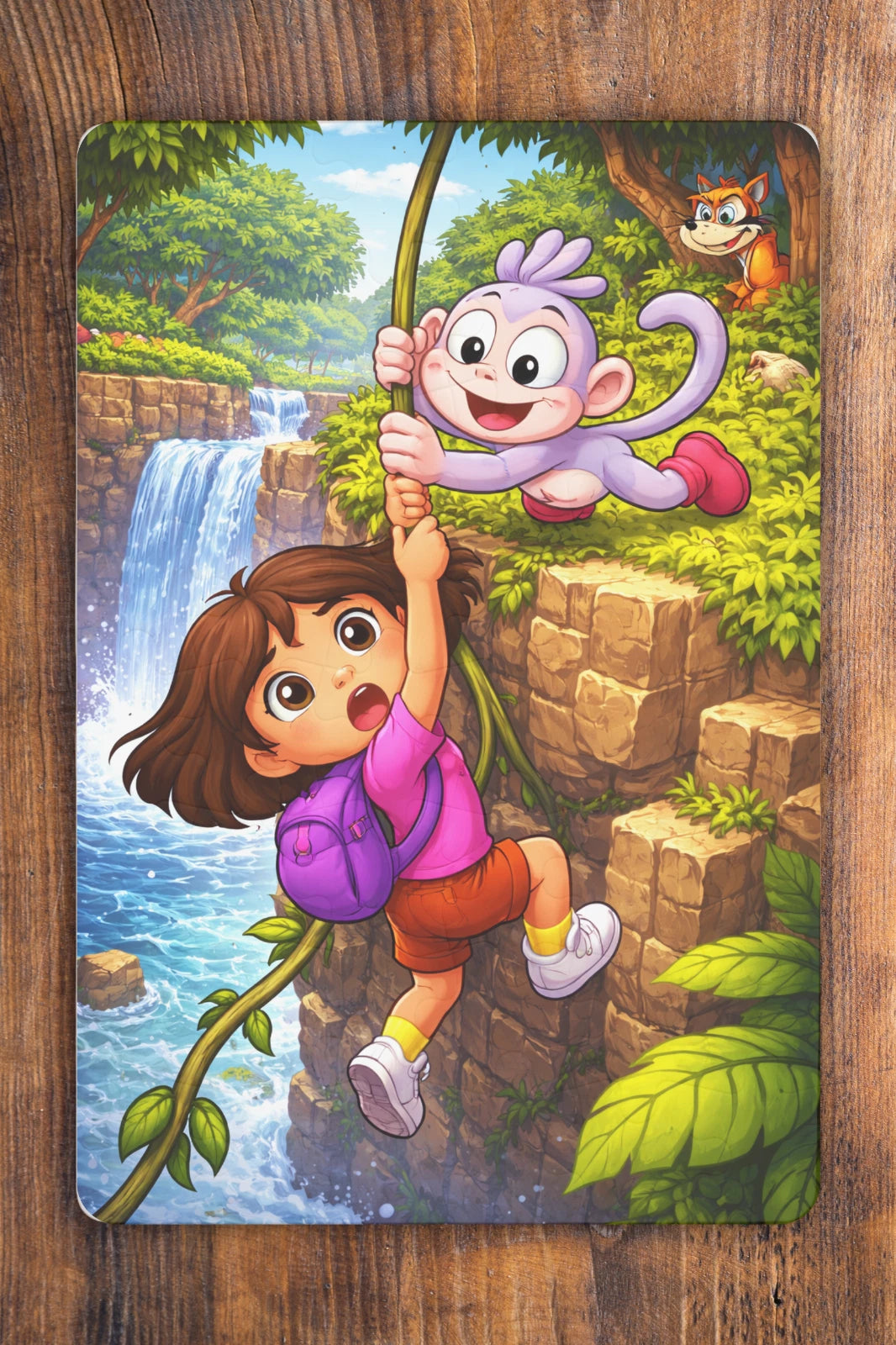 7.5 x 5.1 Inches Dora the Explorer & Boots Vine - 48-Piece Mini Art Puzzle Gift
