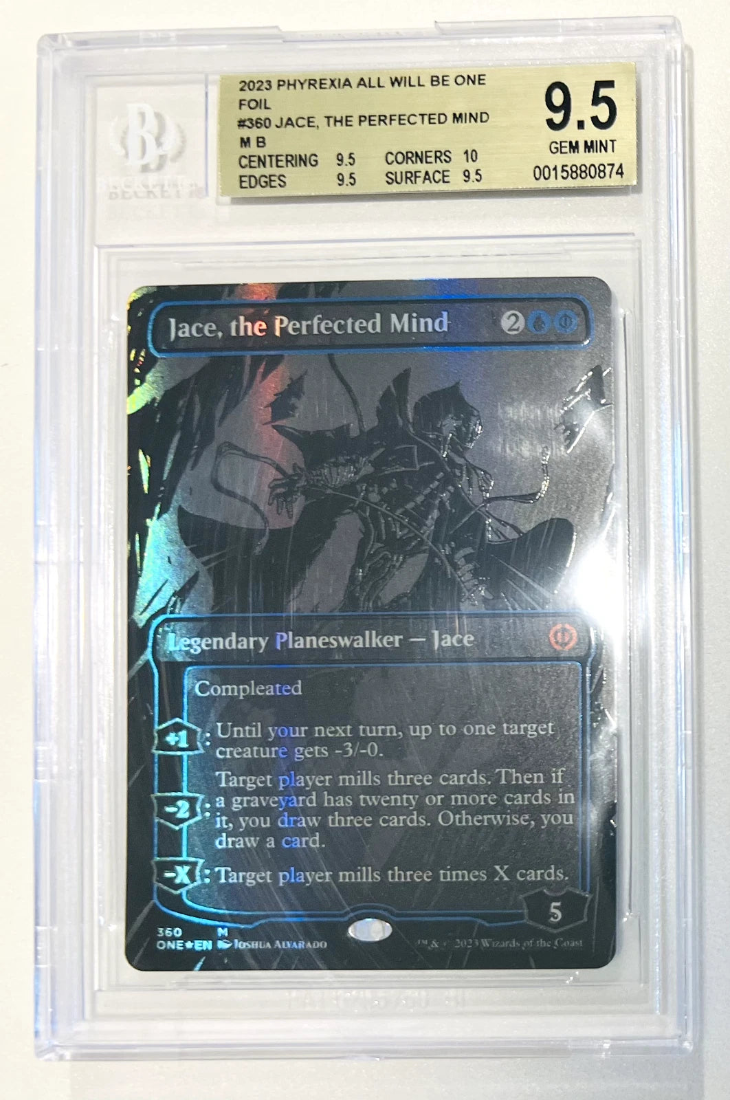 BGS 9.5 Phyrexia All Will Be One FOIL Jace, The Perfected Mind, 1/1 Subs