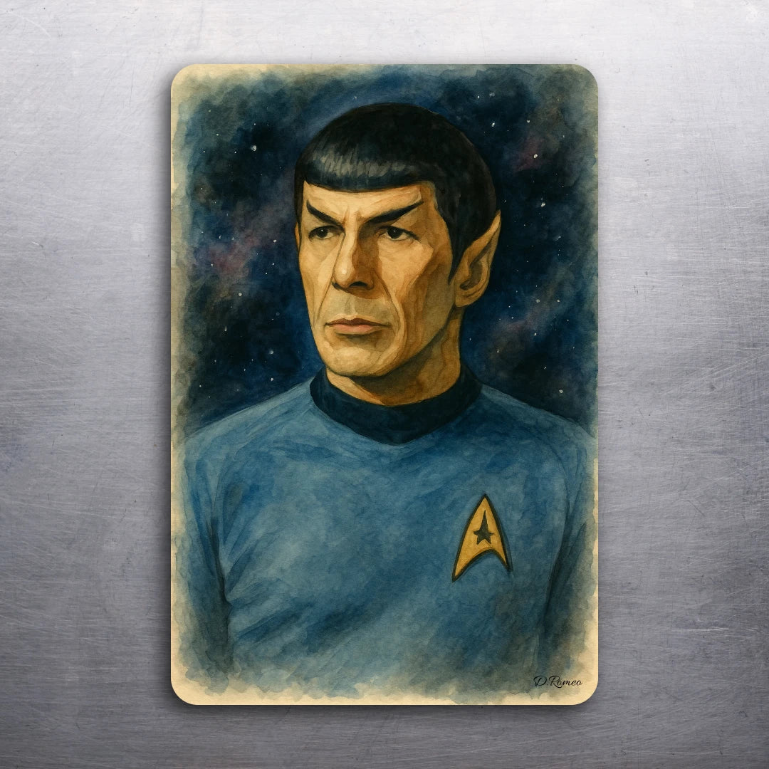 3x 2 Star Trek Spock Vulcan Fridge Refrigerator Race Car Magnet (D.Romeo)
