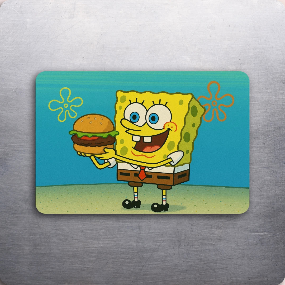 3x 2 Sponge Bob Krabby Patty Cartoon Fridge Refrigerator Magnet
