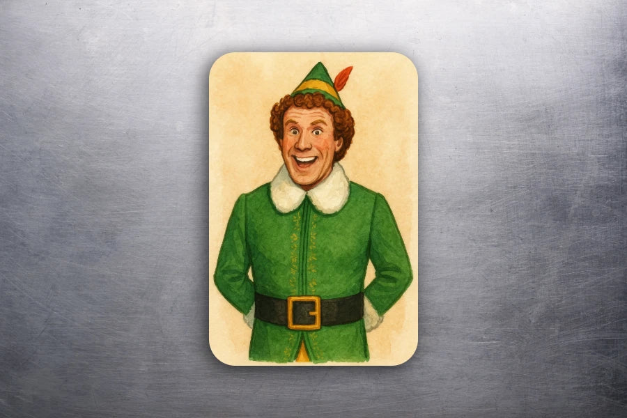 3x 2 Vintage Buddy the Elf Will Ferrell Christmas Fridge Refrigerator Magnet