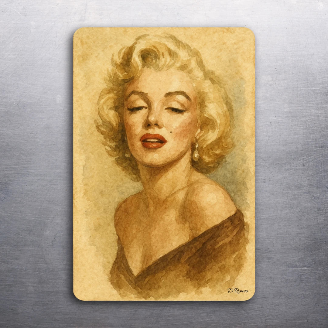 3x 2 Vintage Marilyn Monroe Watercolor Art Fridge Refrigerator Magnet (D.Romeo)