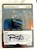 Cemetery Protector - #347 Extended Art VOW NM AUTO Artist Proof #'d/50