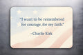 2x3 Charlie Kirk Quote Faith American Flag Political Fridge Refrigerator Magnet