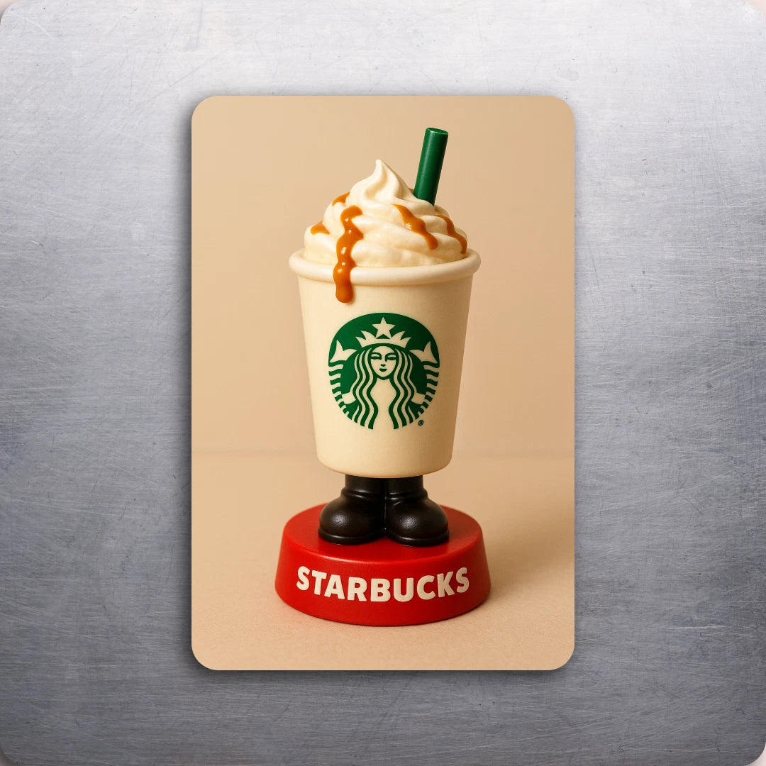 3x2 Starbucks Coffee Bobblehead Caramel Macchiato Fridge Refrigerator Magnet