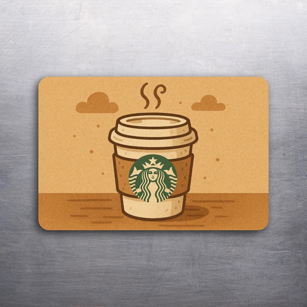 3x2 Vintage Style Starbucks Coffee Cup Art Fridge Refrigerator Magnet (D.Romeo)