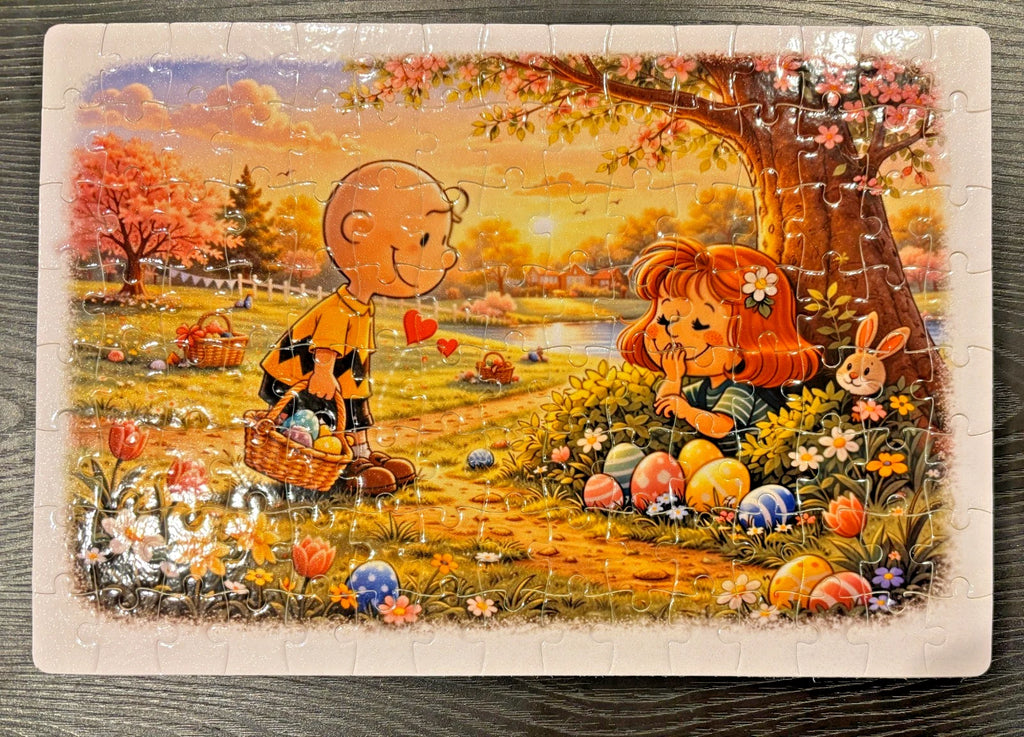 Charlie Brown Peanuts Easter Romance – 120-Piece Springtime Puzzle Gift