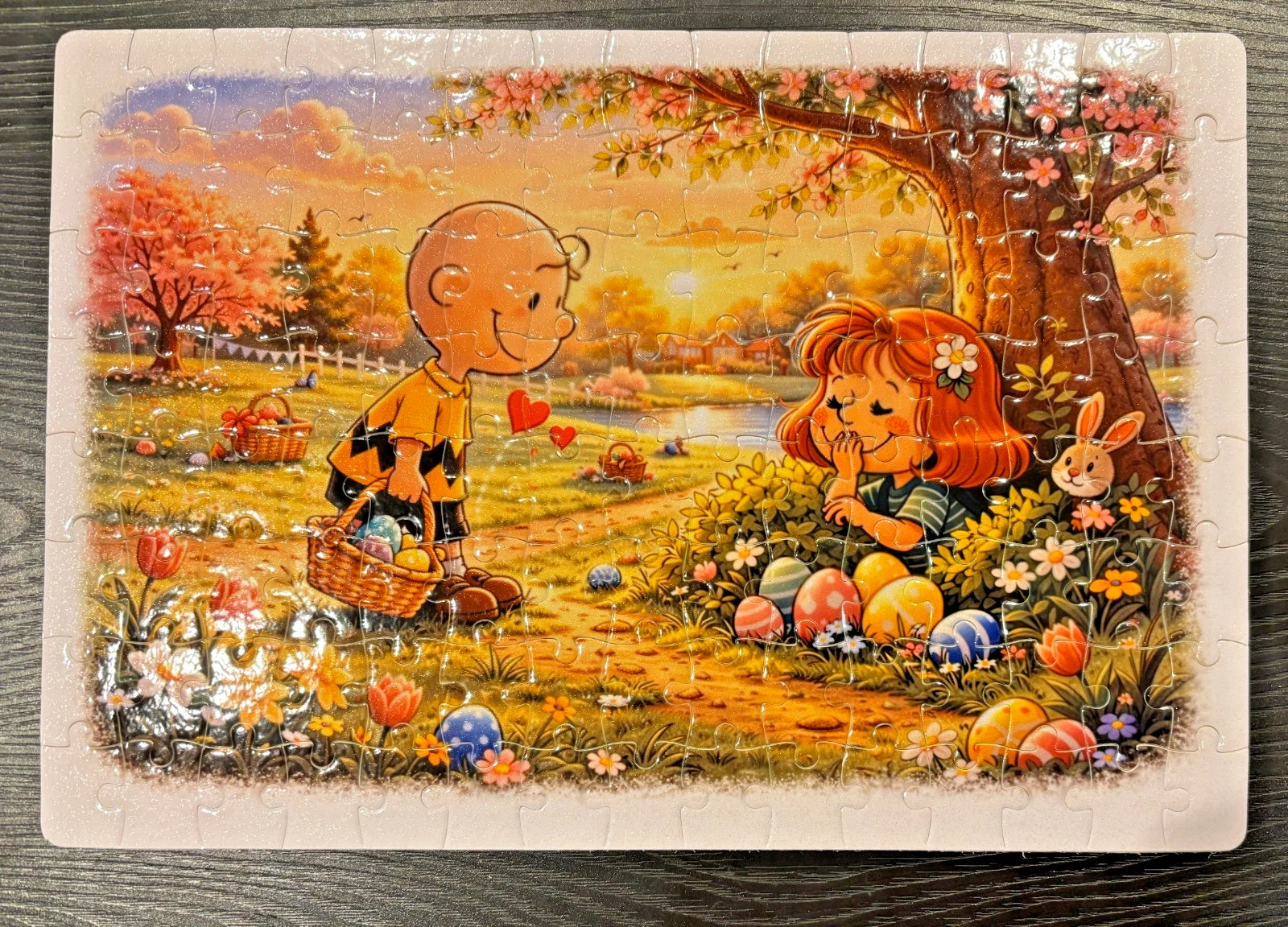 Charlie Brown Peanuts Easter Romance – 120-Piece Springtime Puzzle Gift