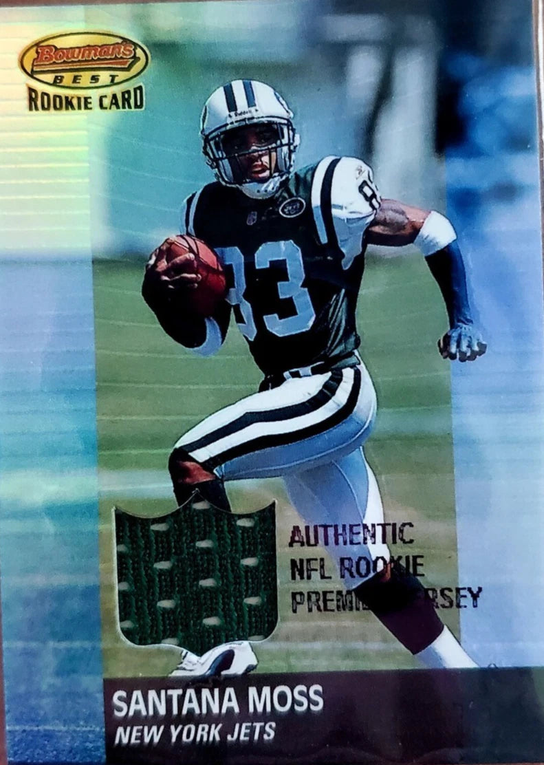1/1 BGS 2001 Bowman's Best #116 Topps Vault FINAL Santana Moss Slide s RC