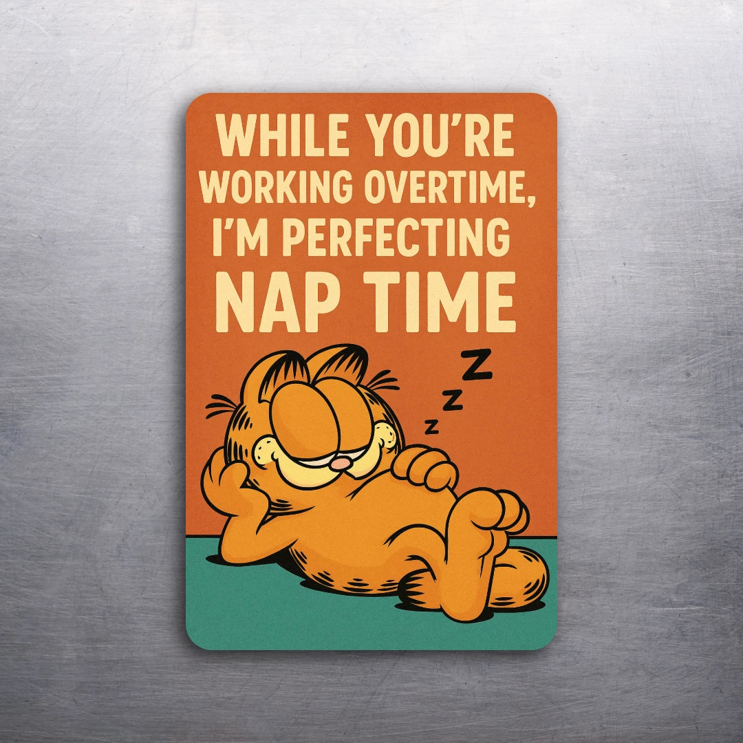 3x 2 Vintage 80's Garfield the Cat Nap Comic Cartoon Fridge Refrigerator Magnet