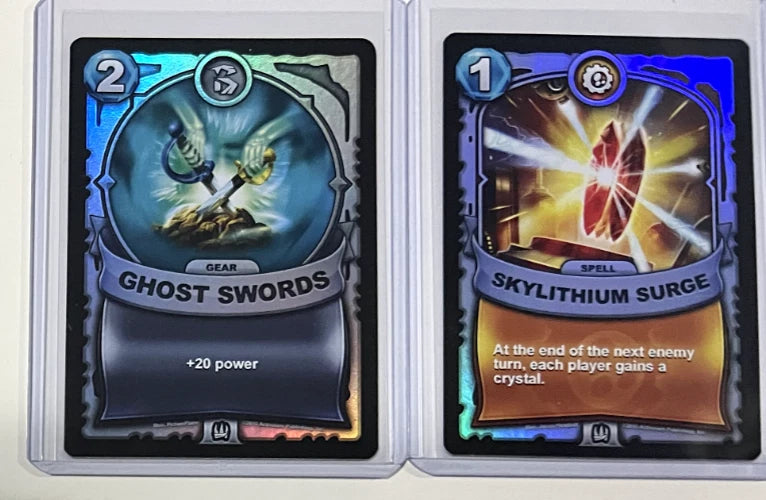 Ghost Swords SILVER FOIL Battlecast Skylanders CCG Card