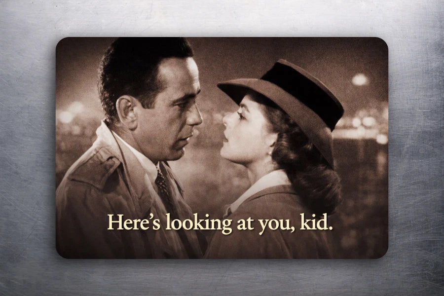 3x2 Vintage Movie Casablanca Here's Looking At You Fridge Refrigerator Magnet