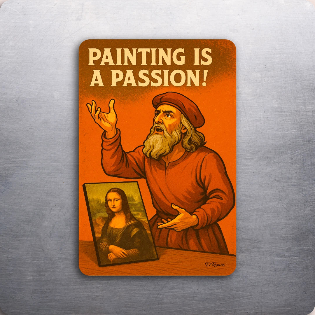3x2 Leonardo DaVinci Mona Lisa Painting Inspirational Fridge Refrigerator Magnet