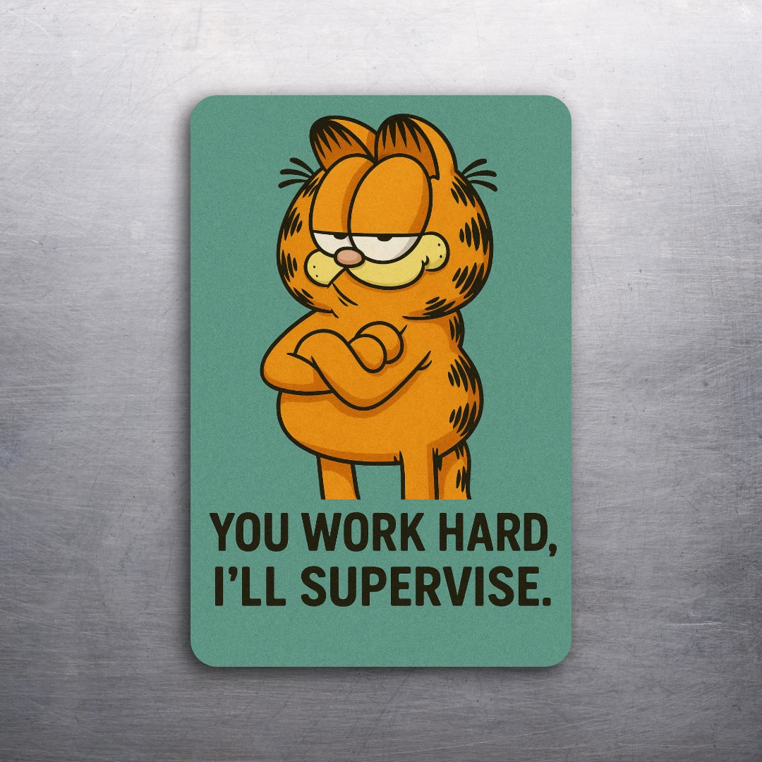 3x 2 Vintage 80's Garfield the Cat Comic Cartoon Fridge Refrigerator Magnet