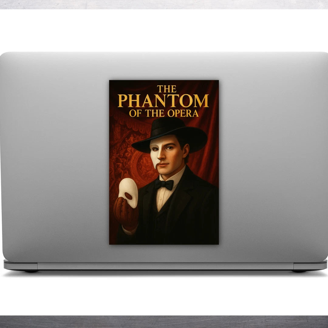 6"x 4" The Phantom of The Opera GLOSSY Cartoon Art Sticker Stickers - Group of 2