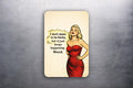 3x2 FUNNY Vintage Comic Lady I'm Crazy Fridge Refrigerator Magnet (D.Romeo)