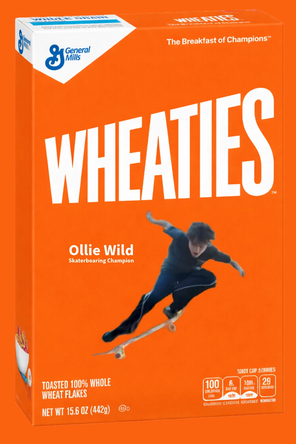 CUSTOM IMAGE 3.6x2.6 Wheaties Box Fridge Refrigerator Magnet (PIC + MESSAGE)