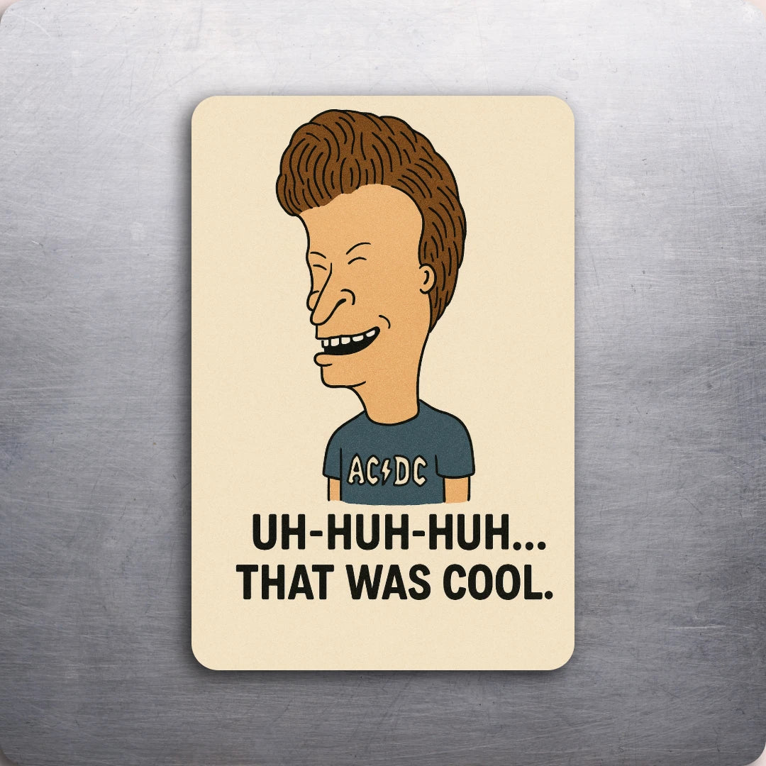 3x 2 Vintage 90's MTV Butthead Butt-head Music Art Fridge Refrigerator Magnet