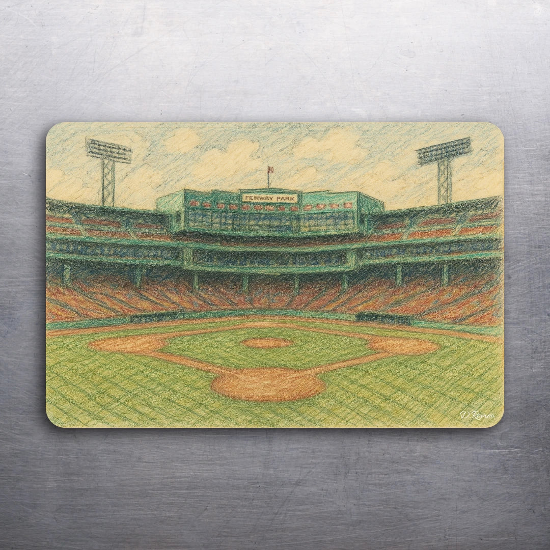3 x 2 BOSTON FENWAY PARK ART RENDERINGS Fridge D.Romeo Magnets - Choose