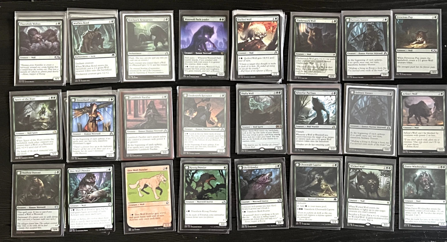Commander Deck Builder (Wolf Werewolf Wolves) Magic The Gathering MTG Singles