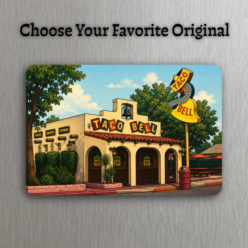 Original Fast Food Location McDonalds 3x2 Fridge Magnet Americana - Choose