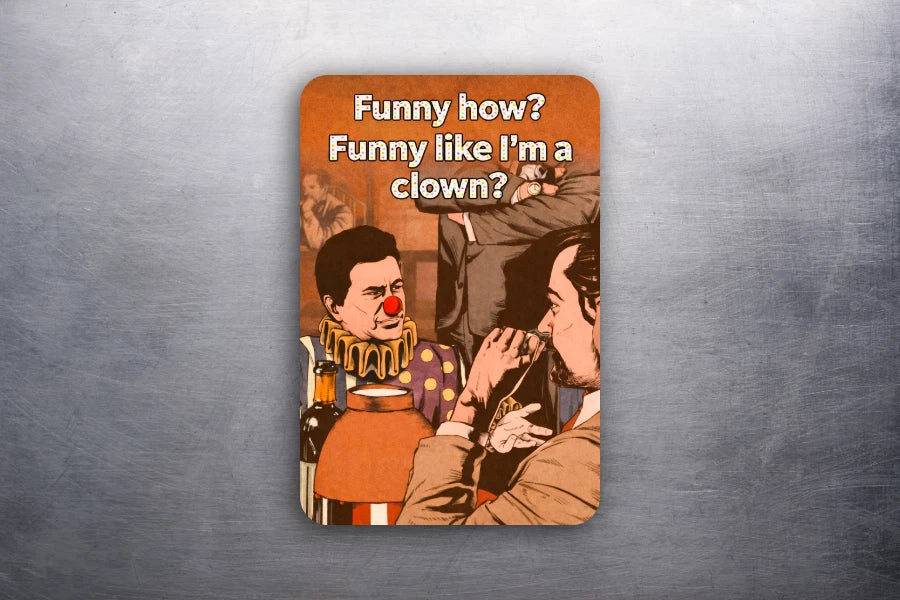3x2 Vintage Movie Goodfellas Joe Pesci Tommy DeVito CLOWN Refrigerator Magnet