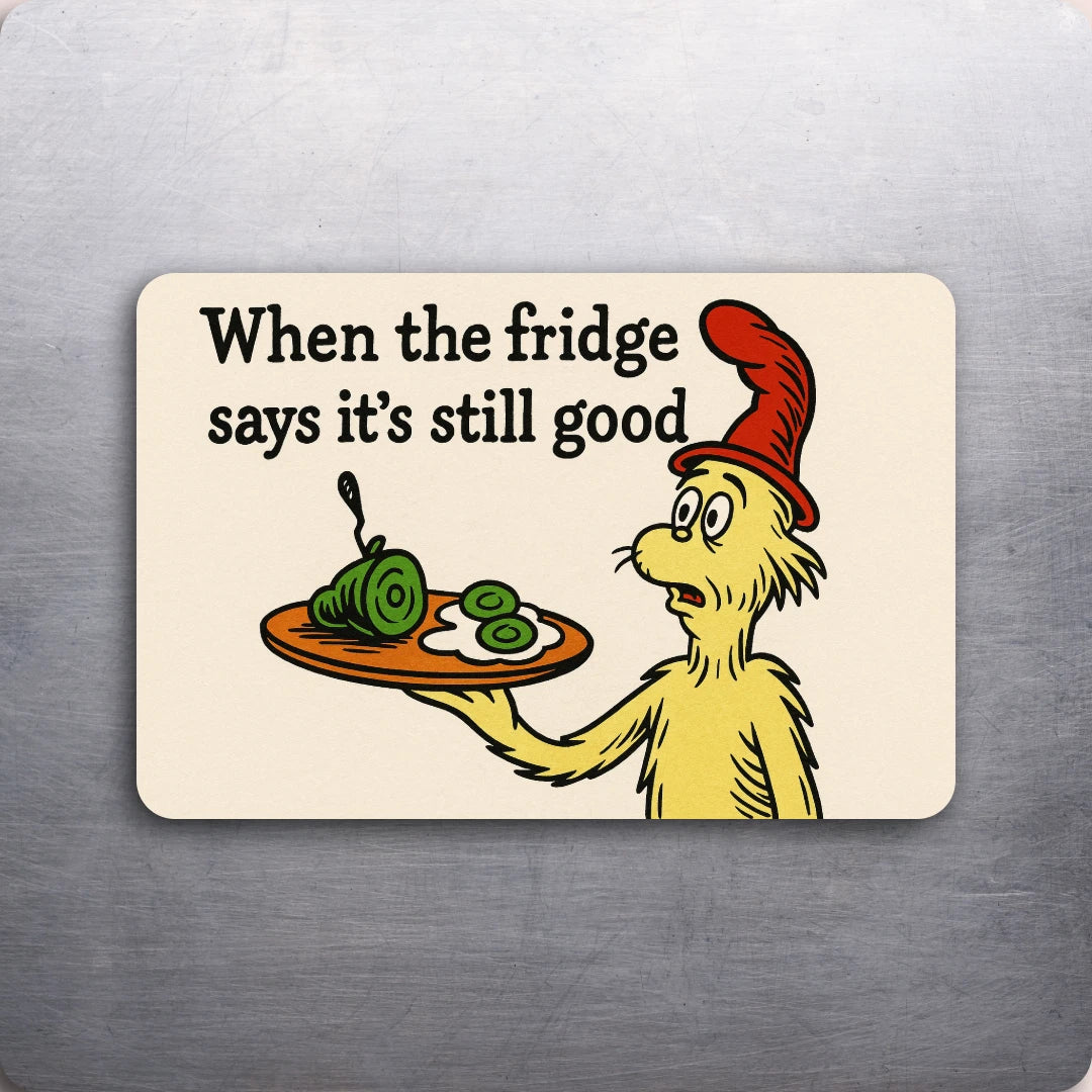 3x2 Vintage Dr. Seuss Green Eggs and Ham Funny Fridge Refrigerator Magnet