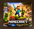 Minecraft Steve & Alex Adventure DESK ART Gaming Office Mouse Pad 9.4"x7.9"