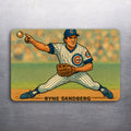 3 x 2 Ryne Sandberg Chicago Cubs Art (D.Romeo) Fride Refrigerator Car MAGNET