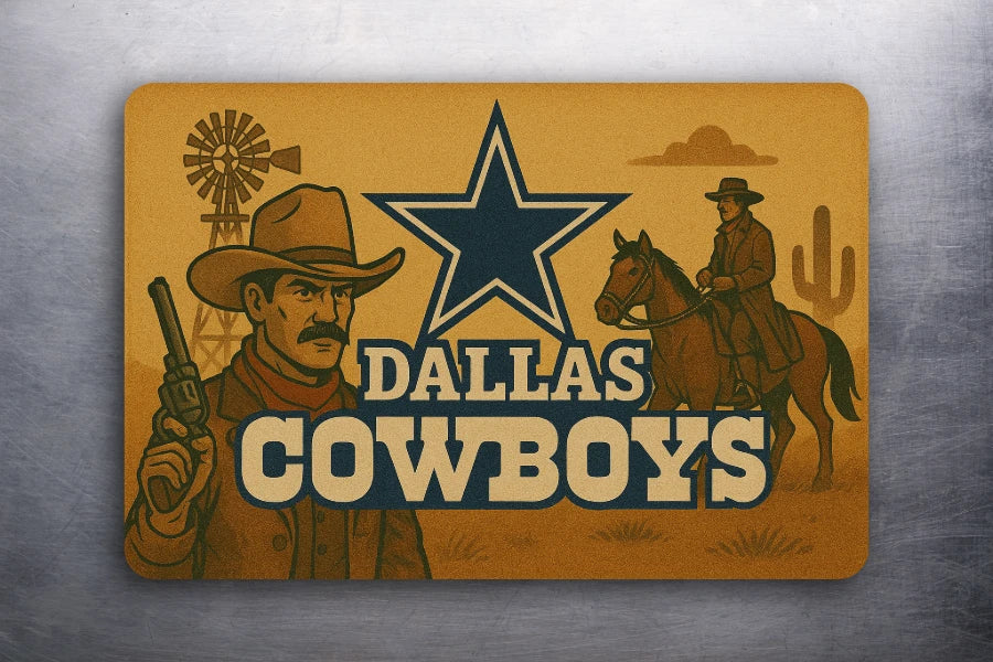 3x2 Sports Dallas Cowboys Old Texas NFL Fridge Refrigerator Magnet Football