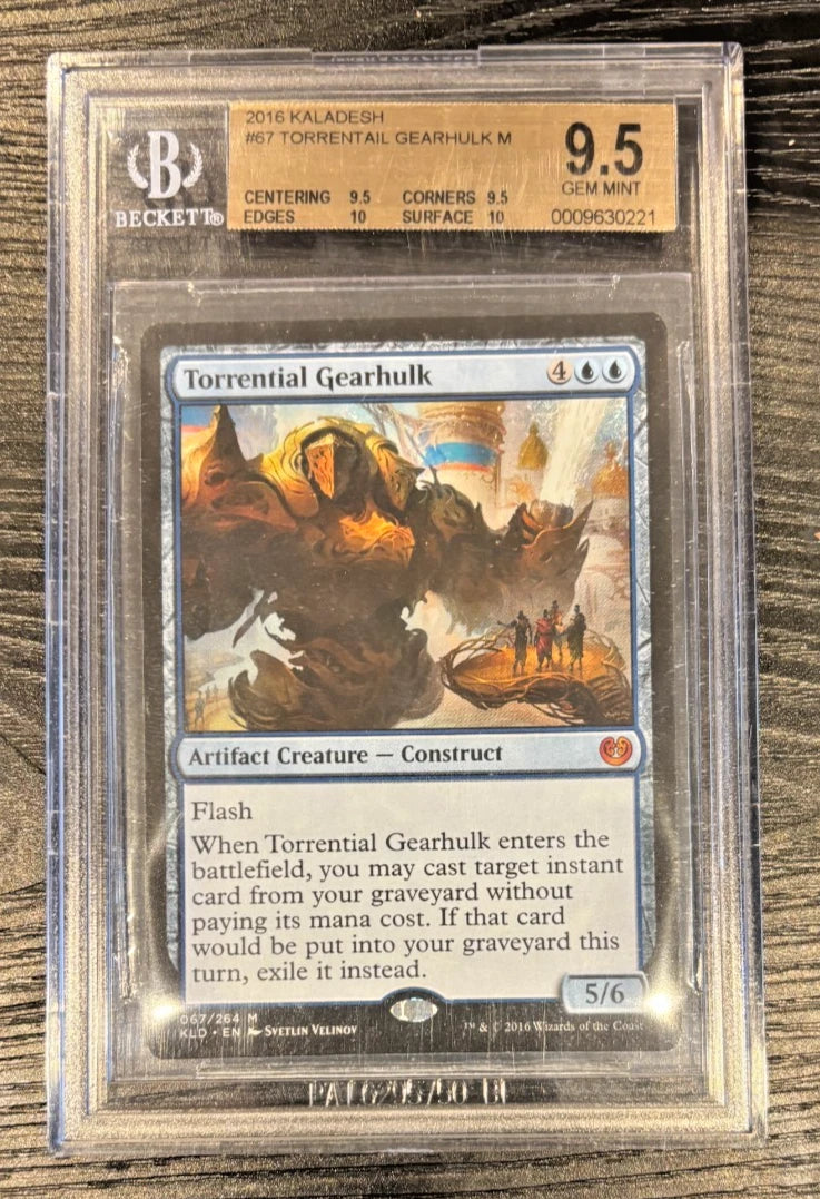 1/1 BGS 9.5 2016 Kaladesh #67 Torrential Gearhulk MTG (.5 away from BGS 10)