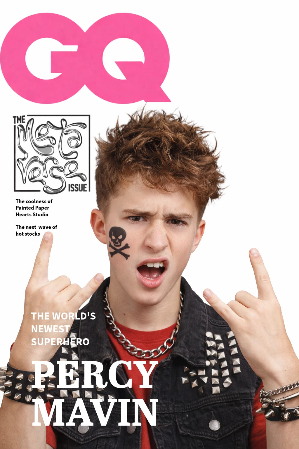 CUSTOM IMAGE 3.6x2.6 GQ Magazine Cover Fridge Refrigerator Magnet (Pic + Slogan)
