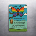 3x 2 Bible Verse Corinthians 5:17 Spiritual Fridge Refrigerator Magnet (D.Romeo)