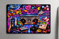 3x 2 I LOVE the 80s 1980s Pac Man MTV Game Boy Cube Fridge Refrigerator Magnet