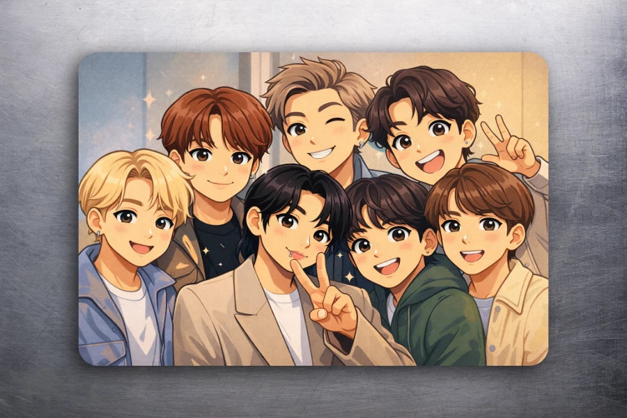 3x 2 Jung Kook V RM JIN SUGA JIMI K-POP BTS Band Art Fridge Refrigerator Magnet